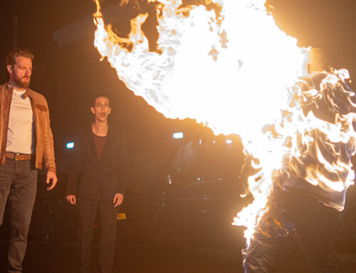 Exclusive Behind-the-Scenes Look at Marc Zammit’s Jitters Fire Stunt