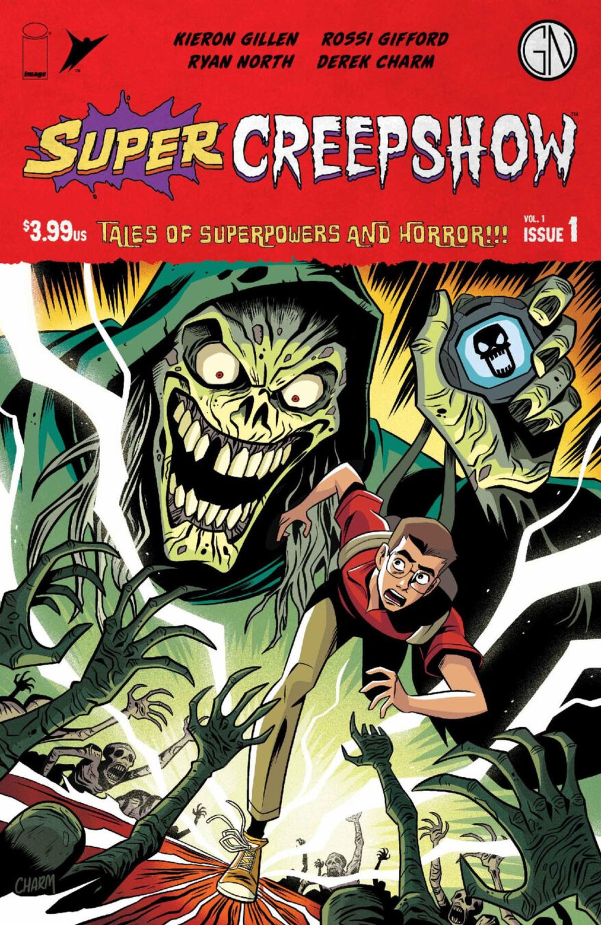 Super Creepshow #3 horror anthology comic cover — Skybound and Image Comics, May 2026